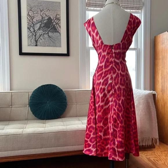 Just Cavalli Satin Animal Print Dress - Picture 3 of 12